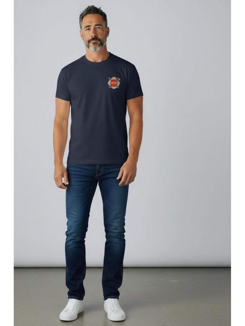 Stillman Fire Dept 17 House T-Shirt Mens XL Navy